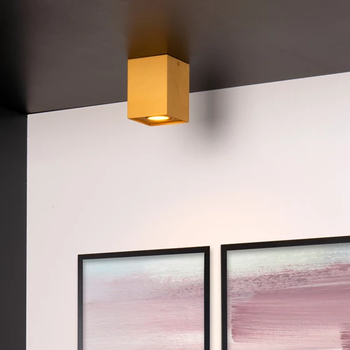 Lucide TUBE - Foco de techo - 1xGU10 - Oro mate / Latón - ambiente 1